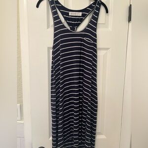 Carve Designs - Navy and White Striped Mini Dress
